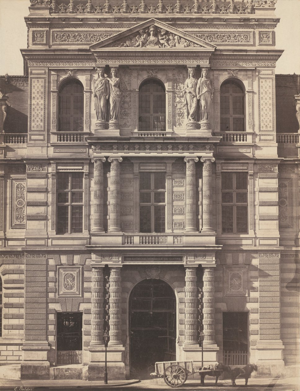 Imperial Library of the Louvre, 1856-1857 by Edouard Denis Baldus