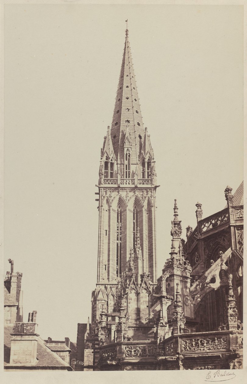 Church of Saint-Pierre, Caen, 1855 by Edouard-Denis Baldus