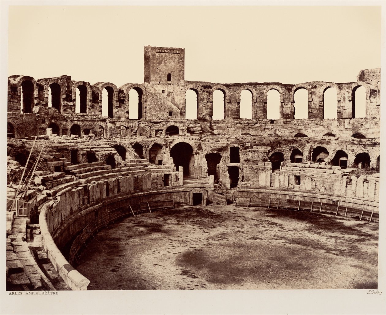 Arles, Amphitheater by Édouard Baldus