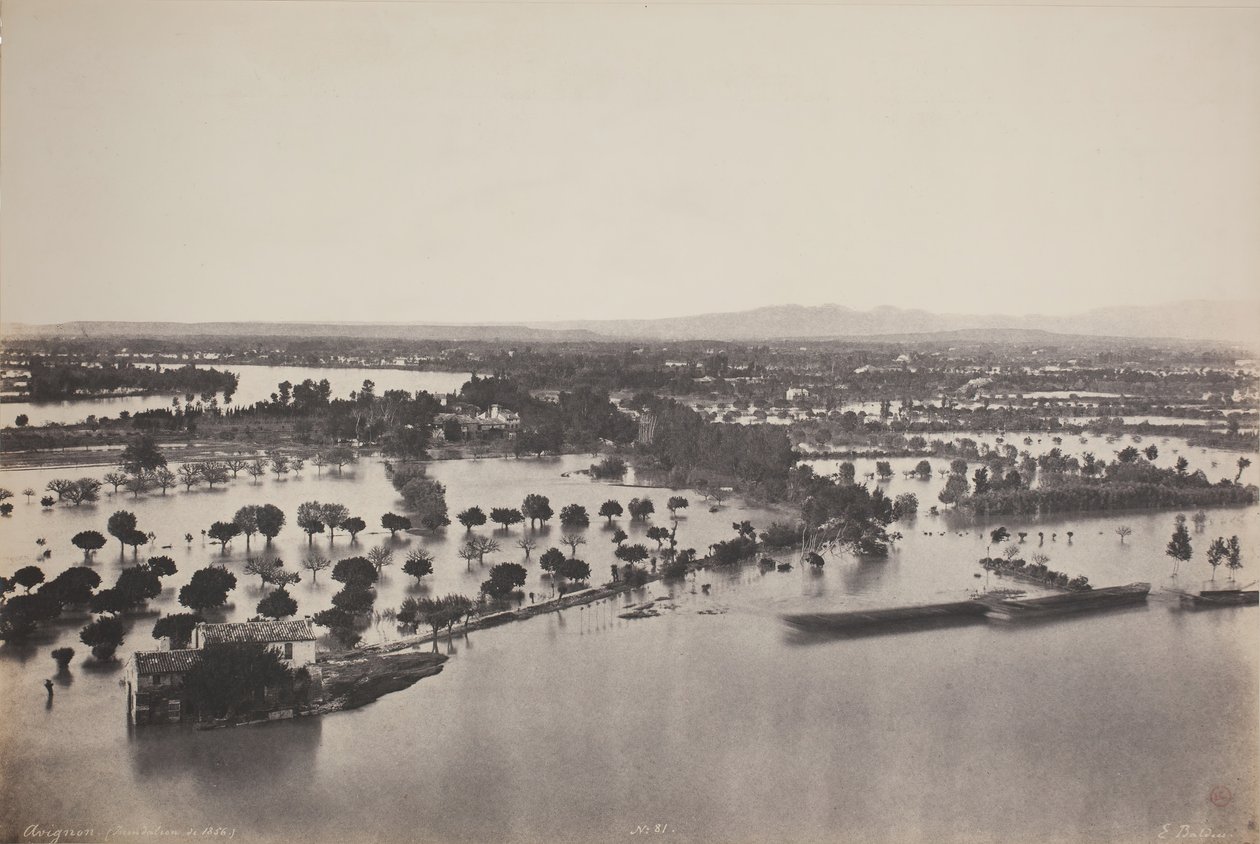 Avignon Flood of 1856 by Édouard Baldus