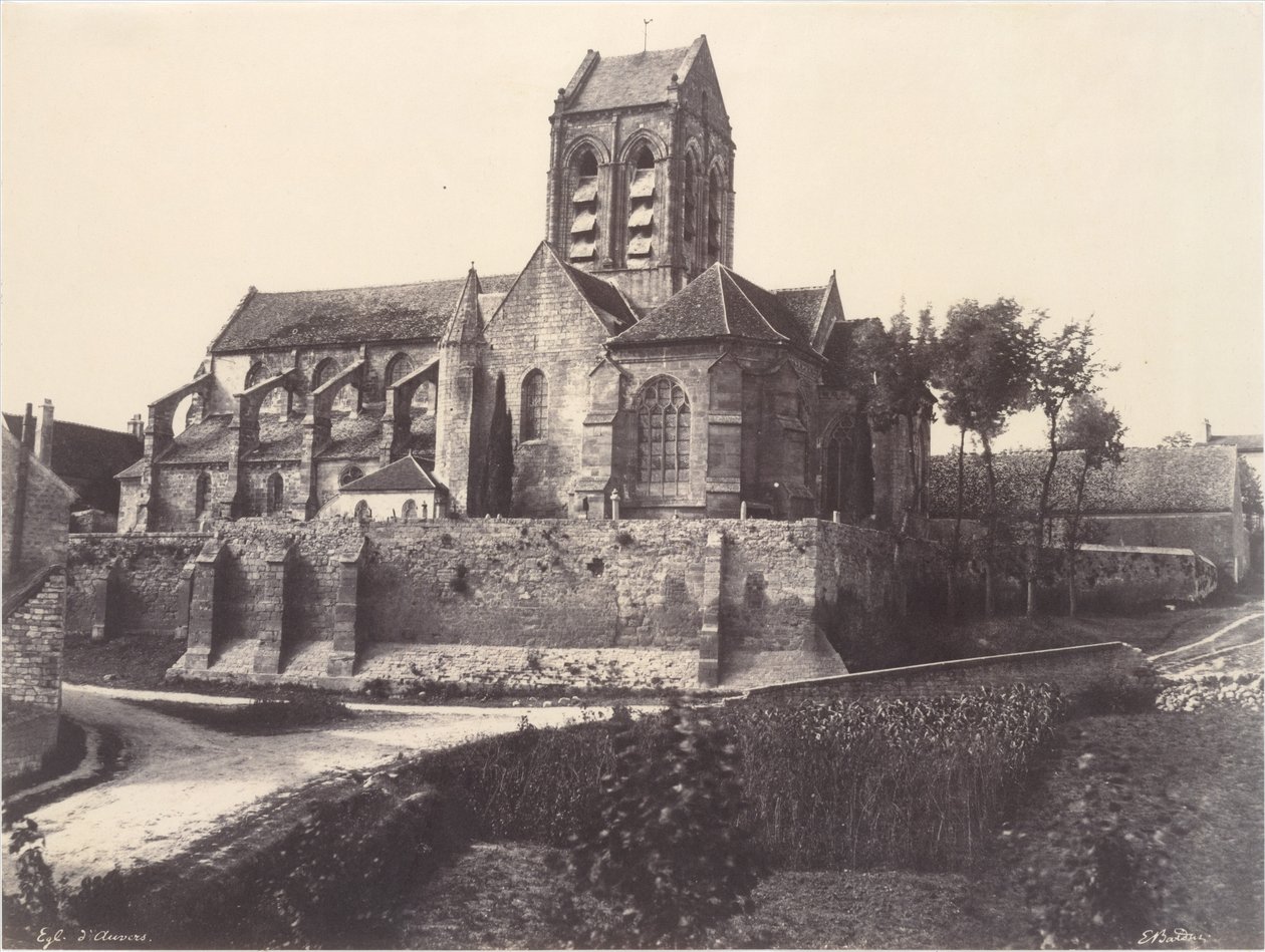 Church of Auvers by Édouard Baldus