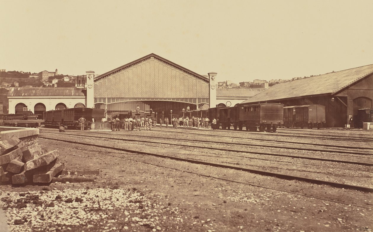 Lyon. Perrache Station by Édouard Baldus