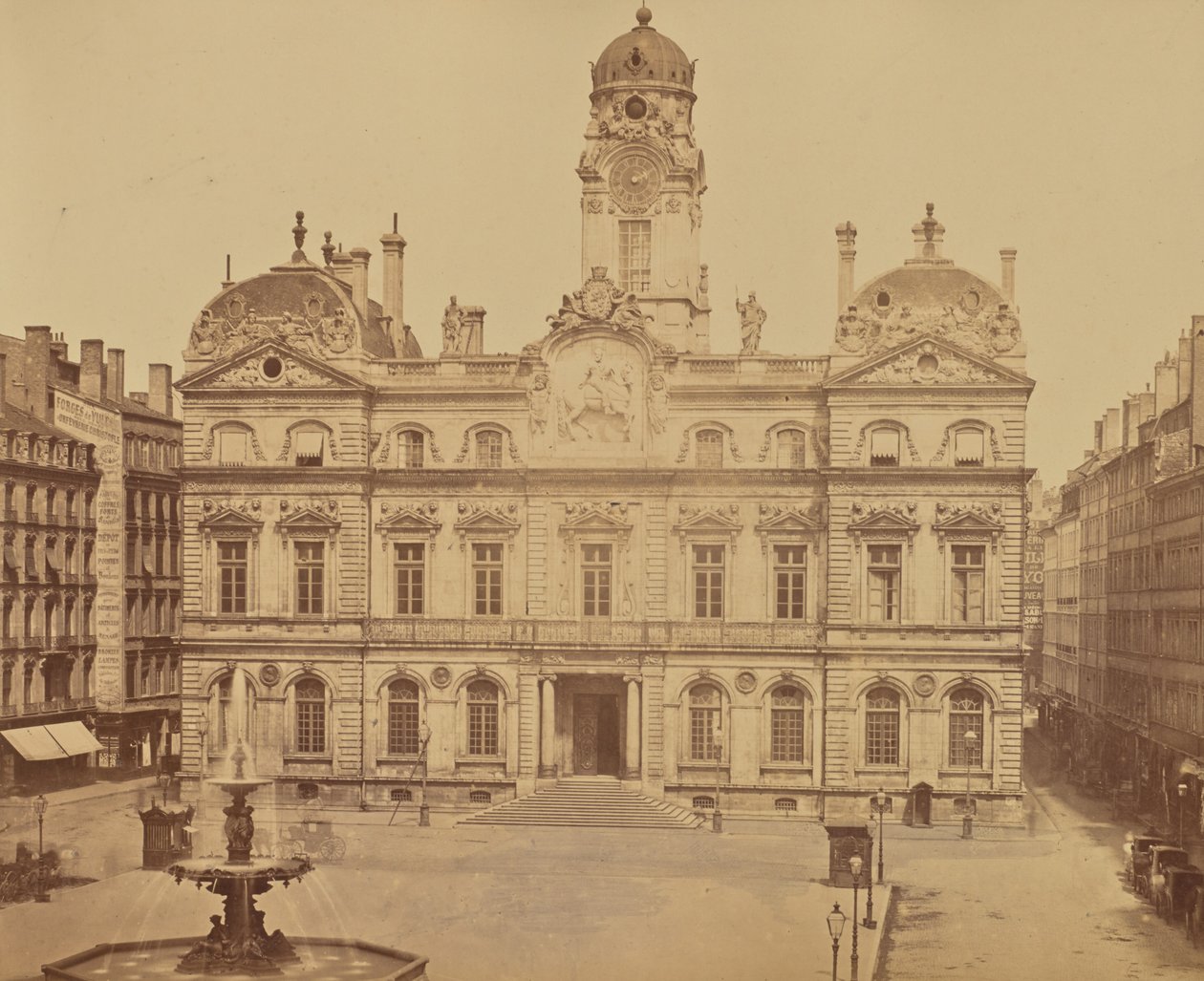 Lyon. City Hall by Édouard Baldus