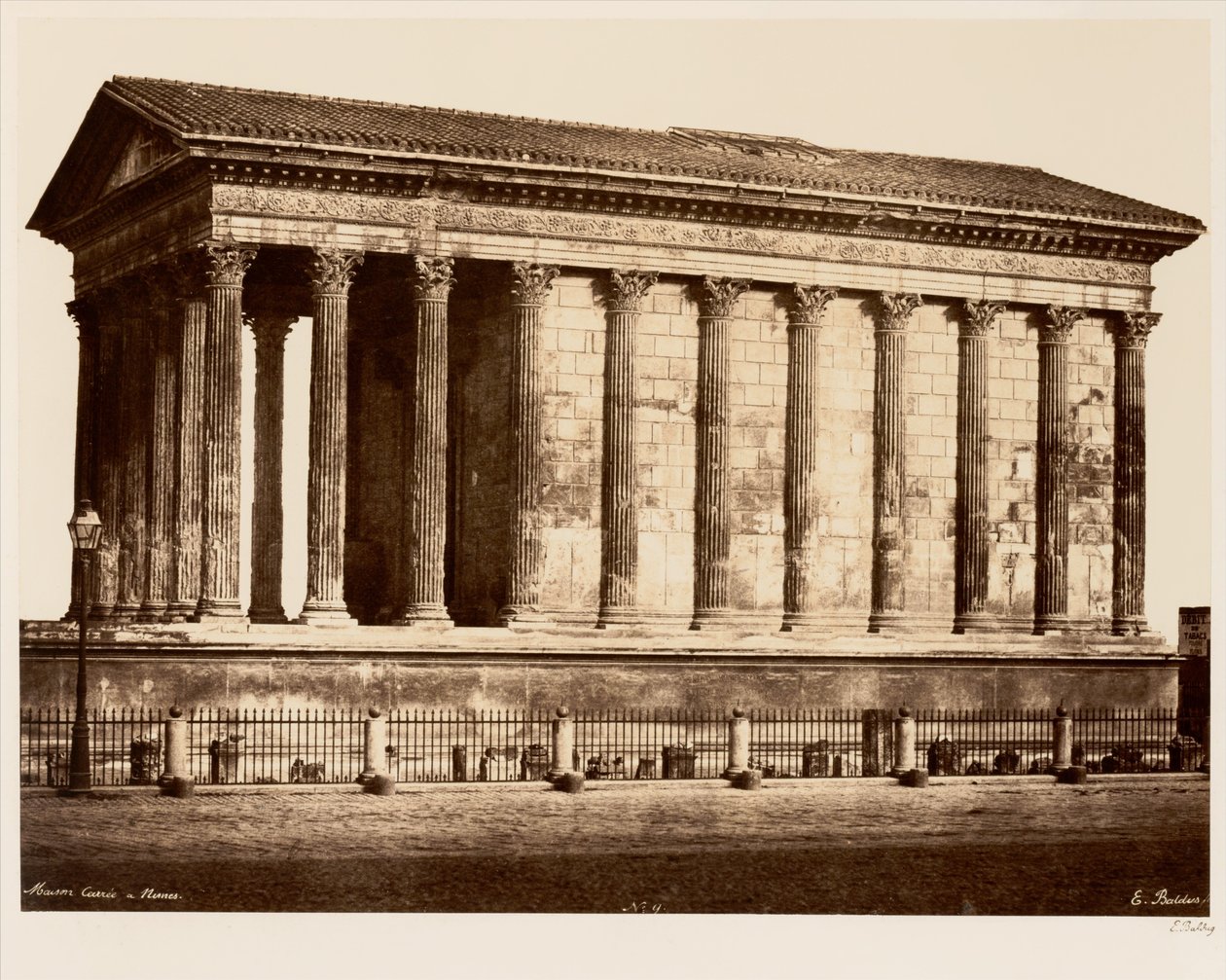Maison Carrée in Nîmes by Édouard Baldus