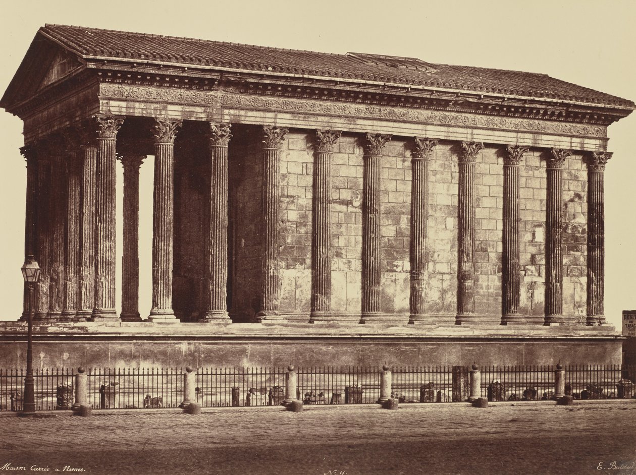 Nîmes. Maison Carrée by Édouard Baldus