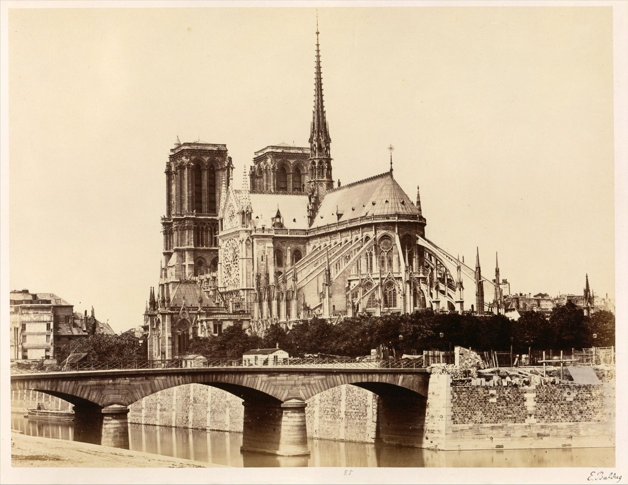 Notre-Dame (Apse) by Édouard Baldus