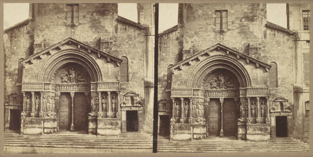 Portal, Church of Saint-Trophime, Arles by Édouard Baldus