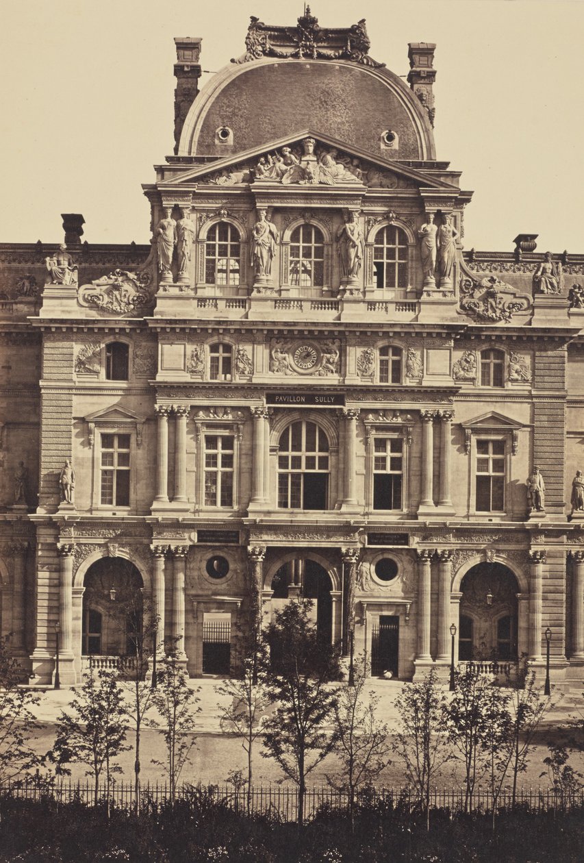 [The Pavillon Sully, Louvre, Paris] by Édouard Baldus