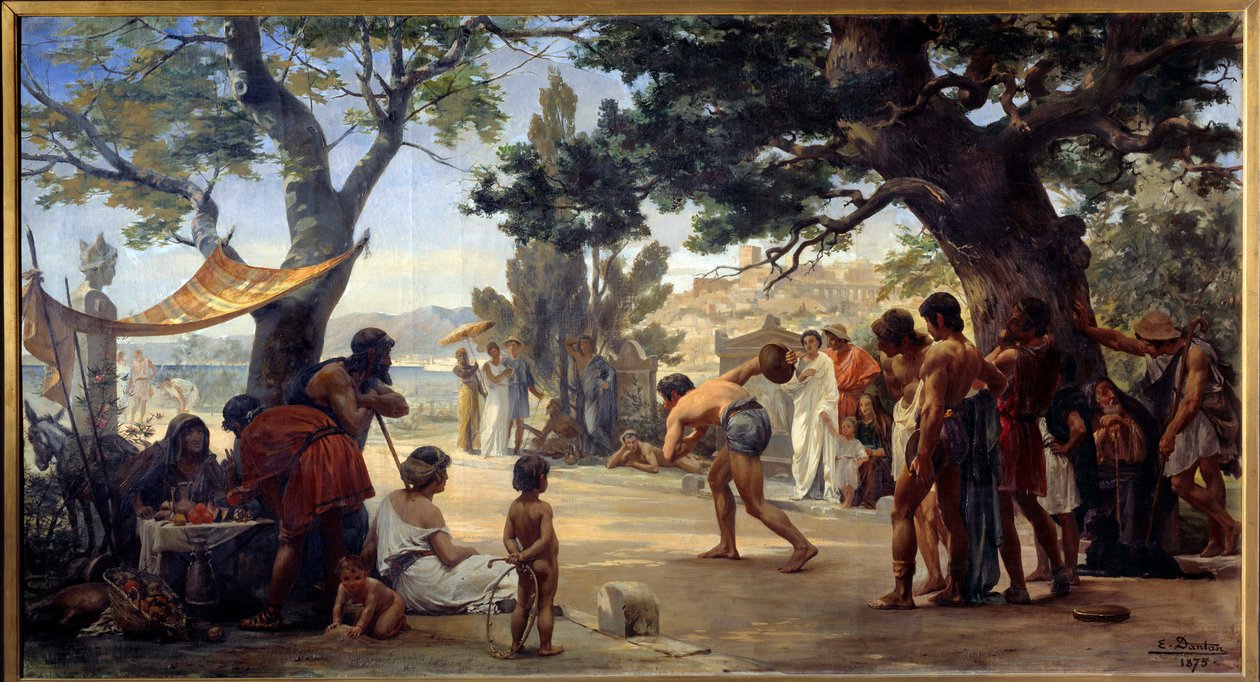 Greek Antiquity: The Discus Thrower by Edouard-Joseph Dantan