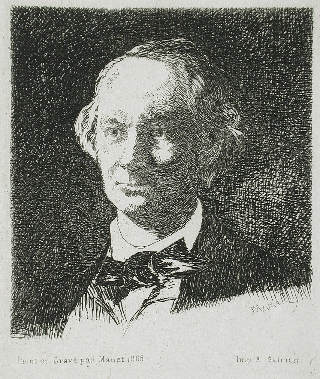 Baudelaire from the Front by Édouard Manet
