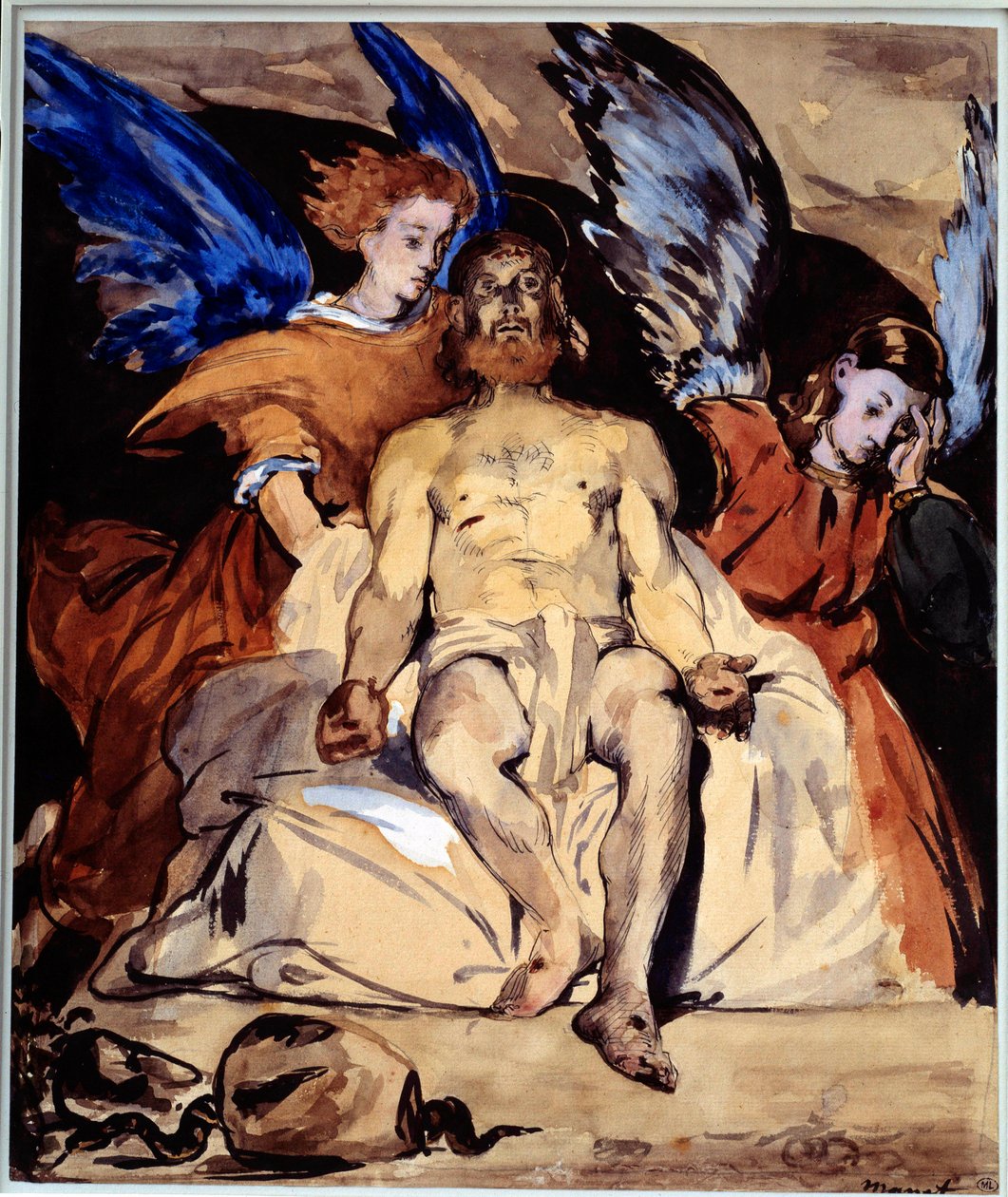 Christ with Angels by Édouard Manet