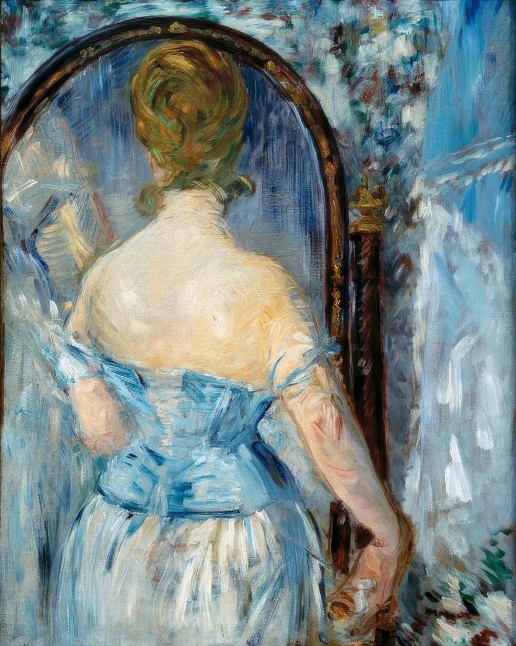 In Front of the Mirror by Édouard Manet