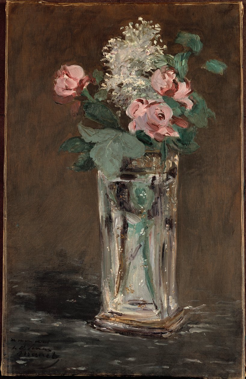 Flowers in a Crystal Vase by Édouard Manet
