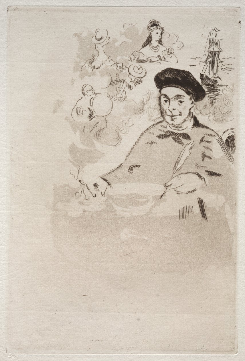 Frontispiece for an Edition of Les Ballades by Theodore de Banville by Édouard Manet