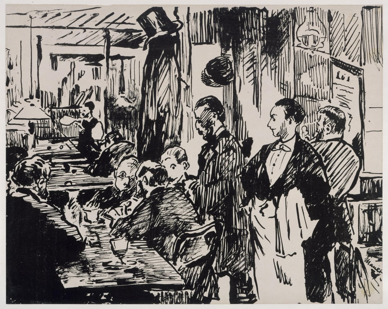 In the Café (1st Version) by Édouard Manet