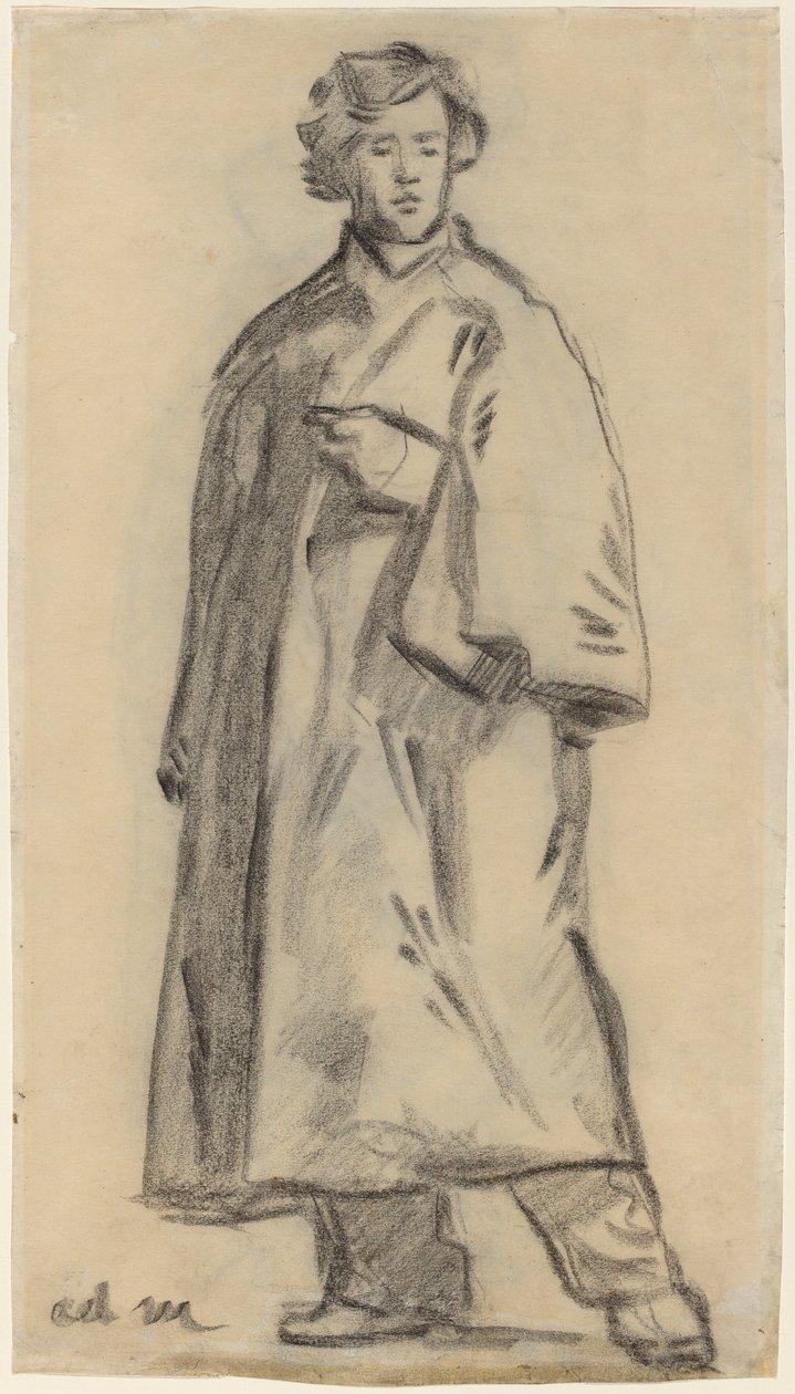 Man Wearing a Cloak [recto], 1852-1858 by Édouard Manet