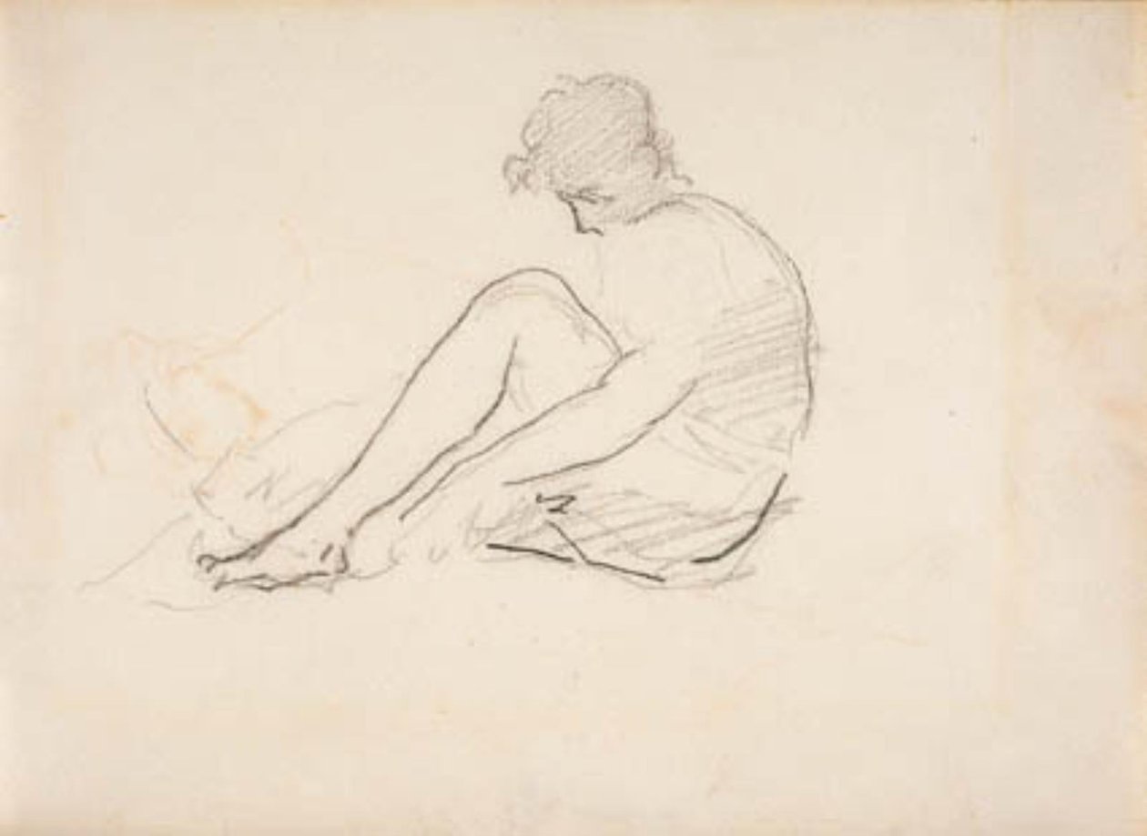 Seated Woman (A Light Sketch of a Man