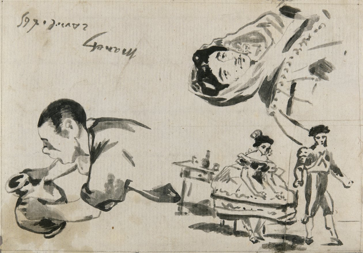 Sketches from "The Gypsies," "The Spanish Ballet," and "Lola de Valence" for "L
