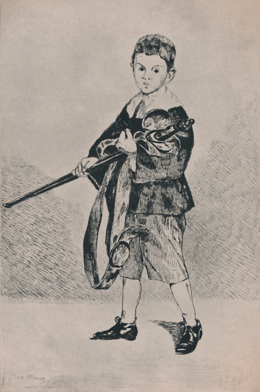The Boy with the Sword by Édouard Manet