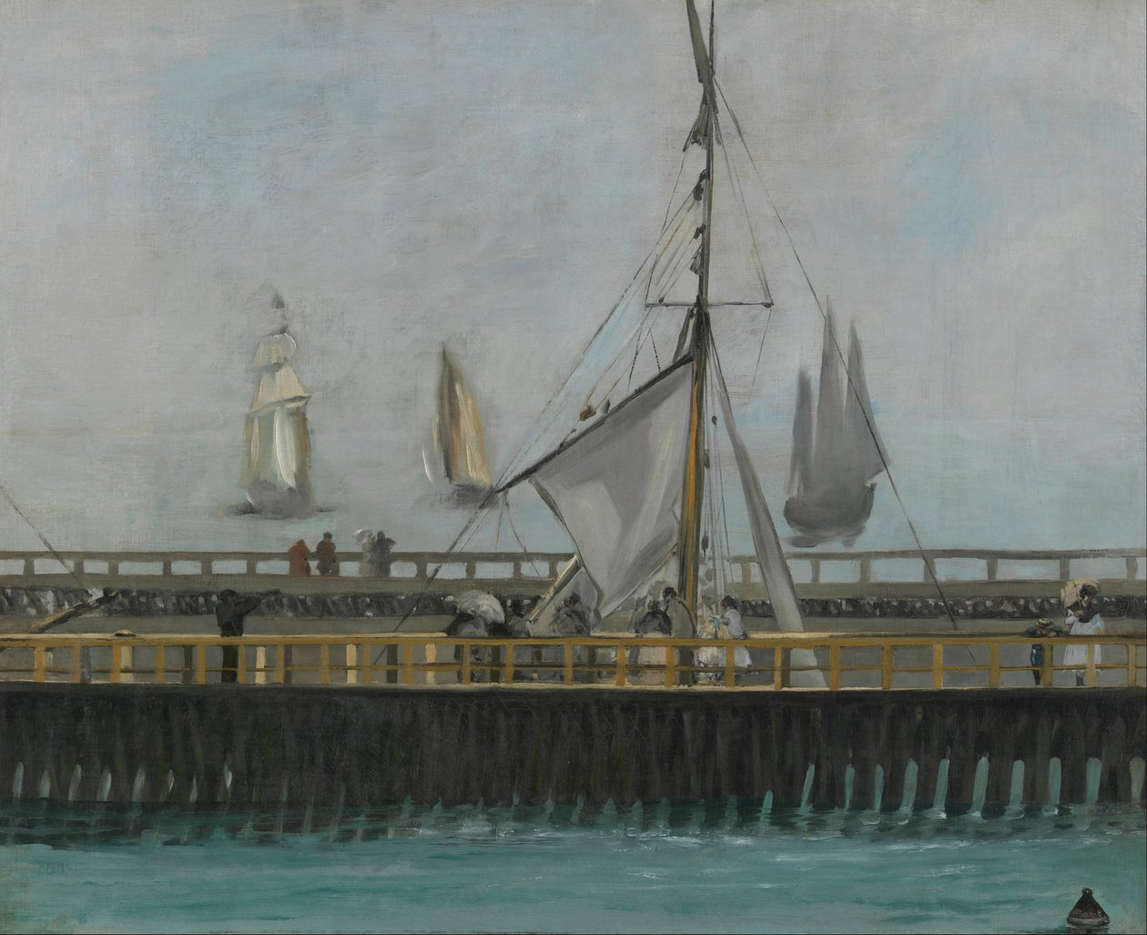 The Jetty of Boulogne-sur-Mer by Édouard Manet