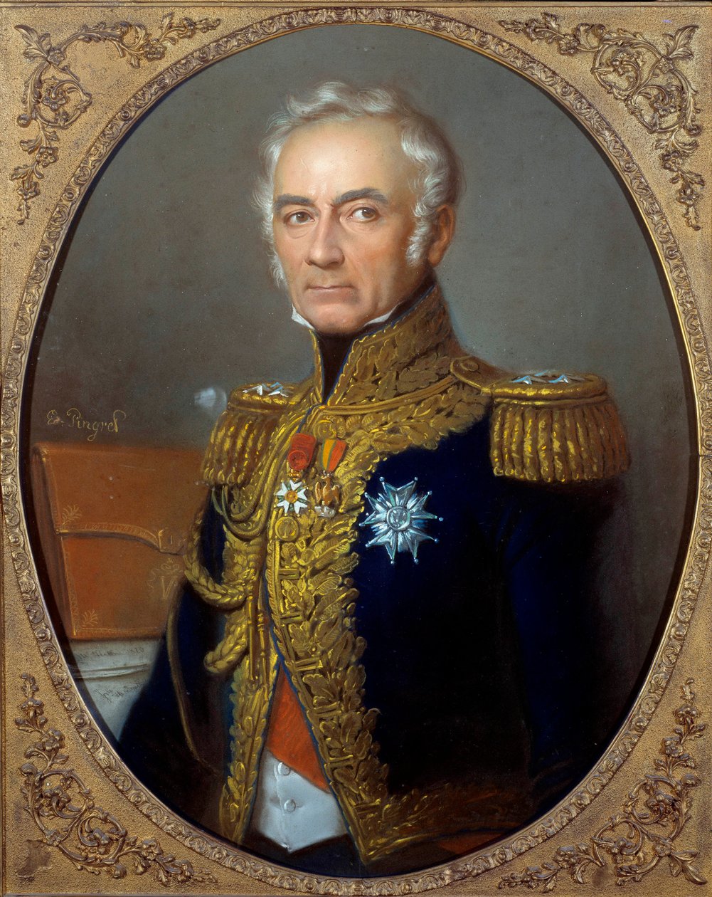 Portrait of Charles Tristan, Count of Montholon by Edouard Pingret