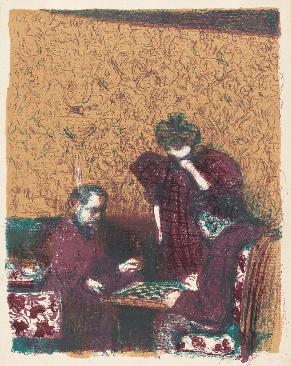Game of Checkers by Edouard Vuillard