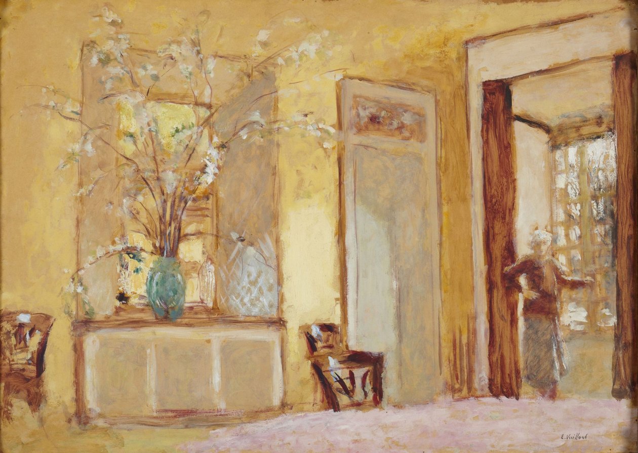 Woman in an Interior (Madame Hessel at Les Clayes) by Edouard Vuillard