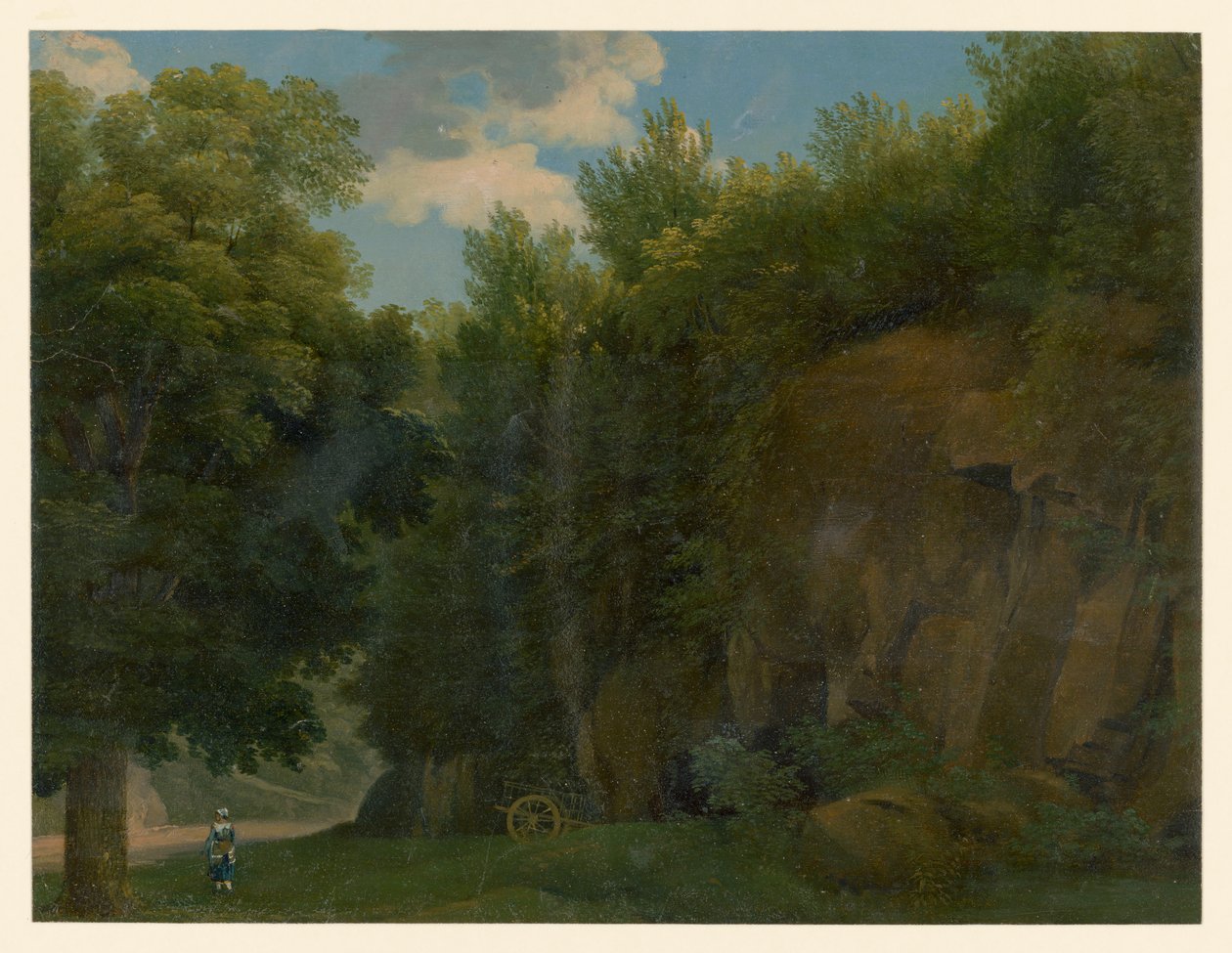 Wooded Rock Formation by Eduard Gaertner