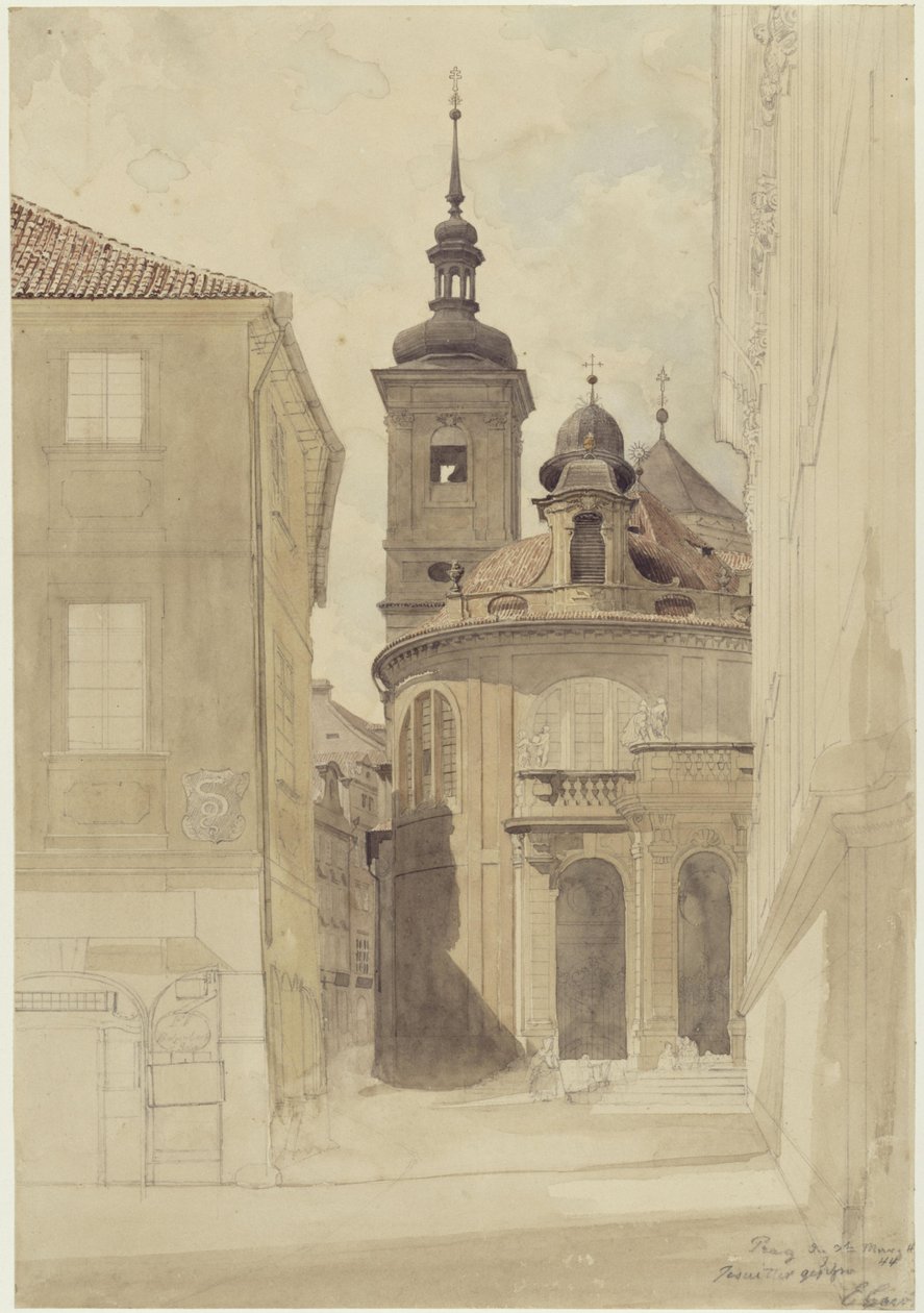 The Jesuit Church in Prague by Eduard Gaertner