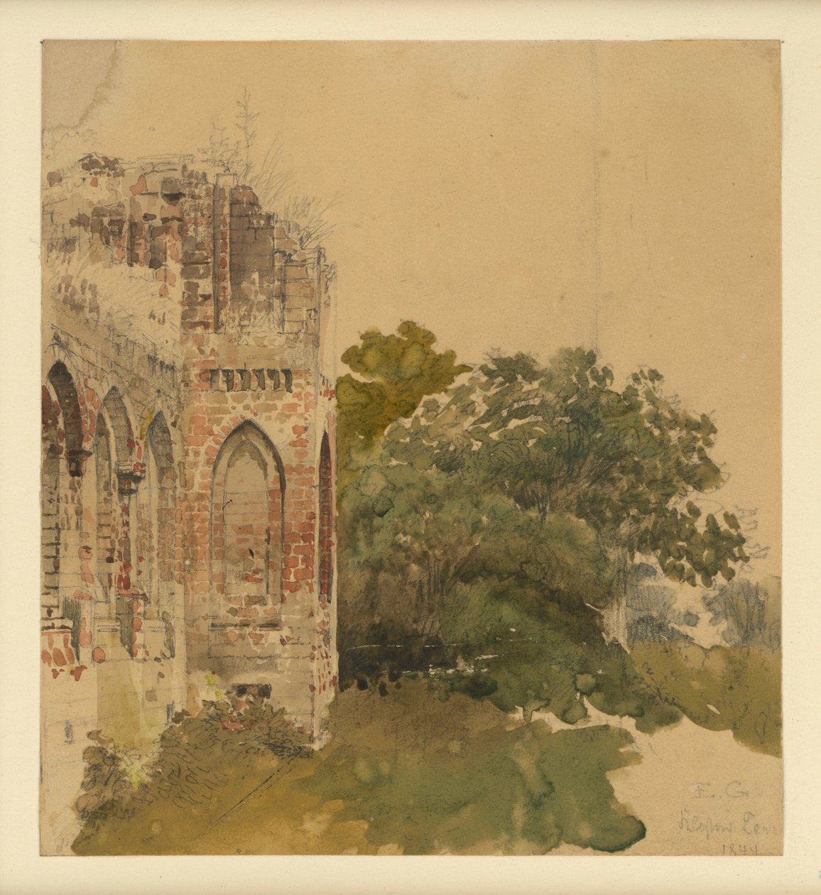 Lehnin Monastery by Eduard Gaertner
