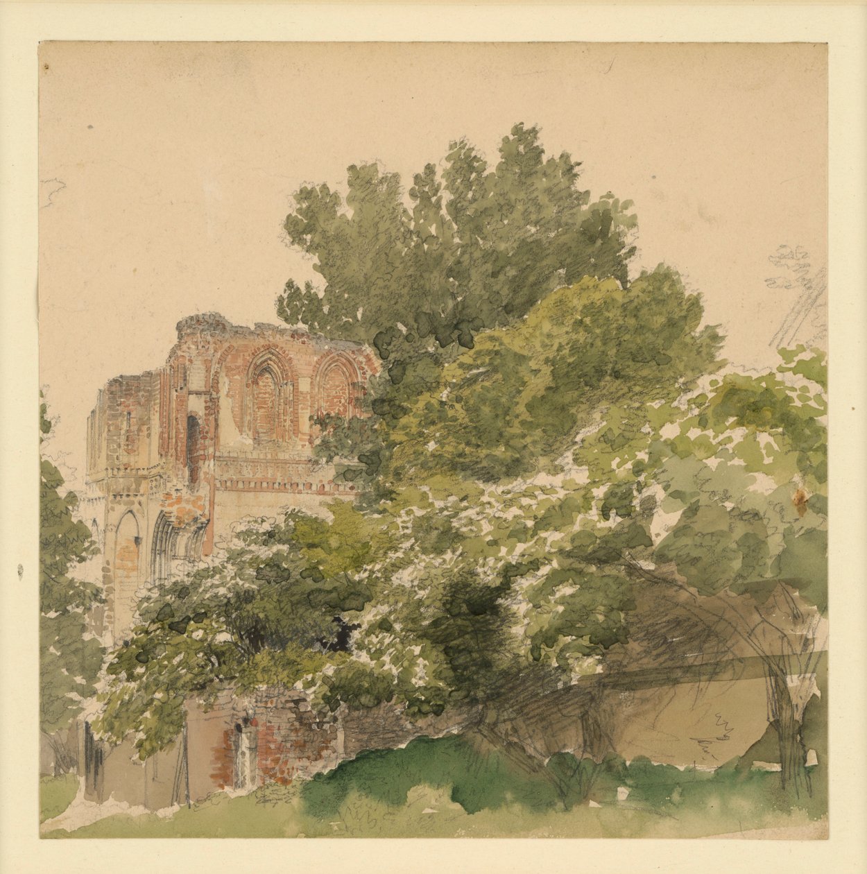 Lehnin Monastery by Eduard Gaertner