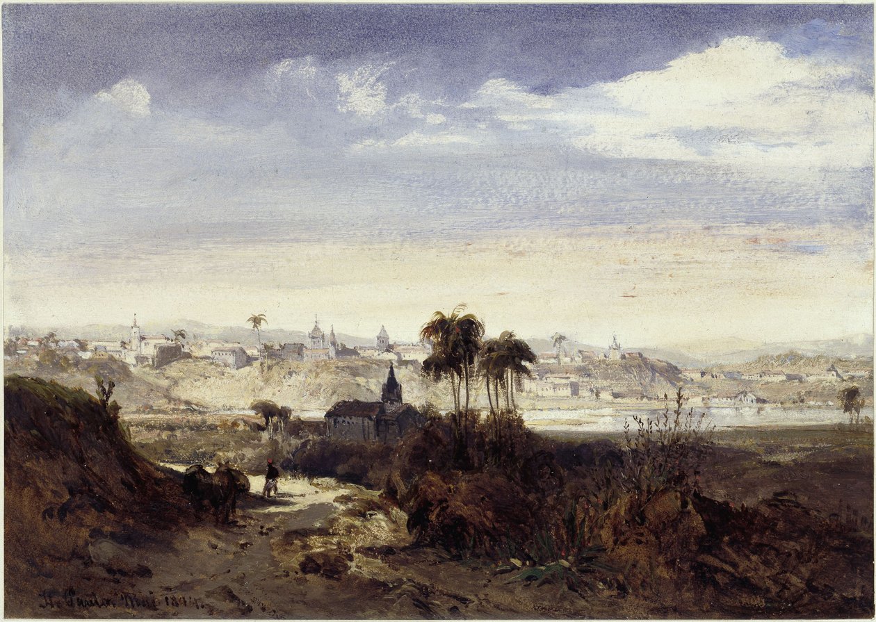 View of São Paulo by Eduard Hildebrandt