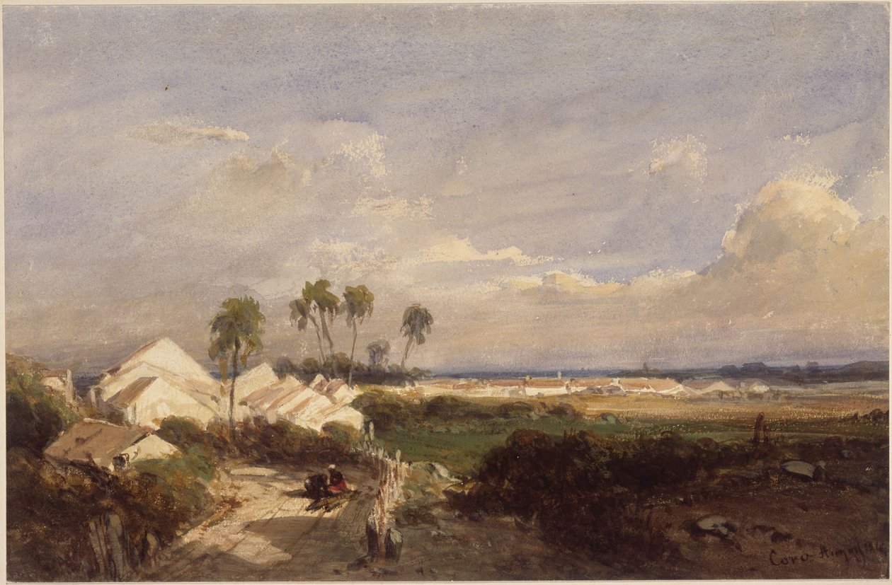 View of Coro by Eduard Hildebrandt