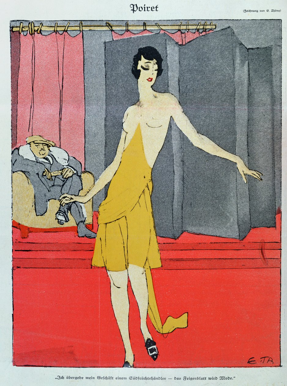 At the Couturier, a Model with Paul Poiret from 