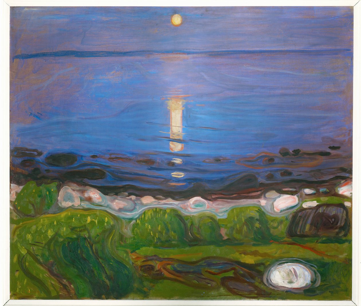 A Summer Night on the Beach by Edvard Munch