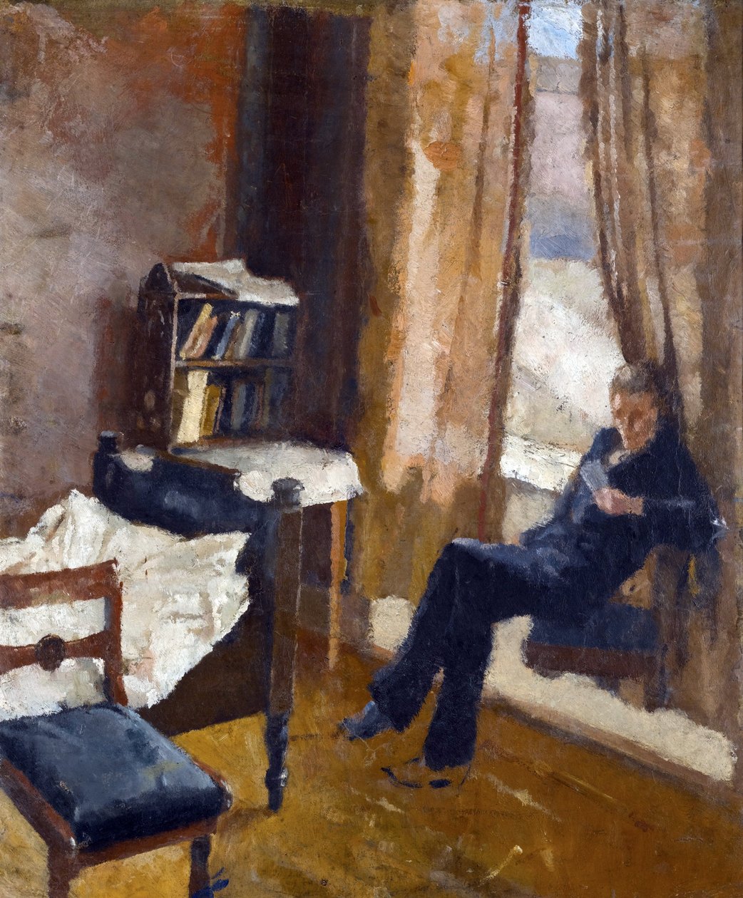 Andreas Reading by Edvard Munch: Premium art reproduction