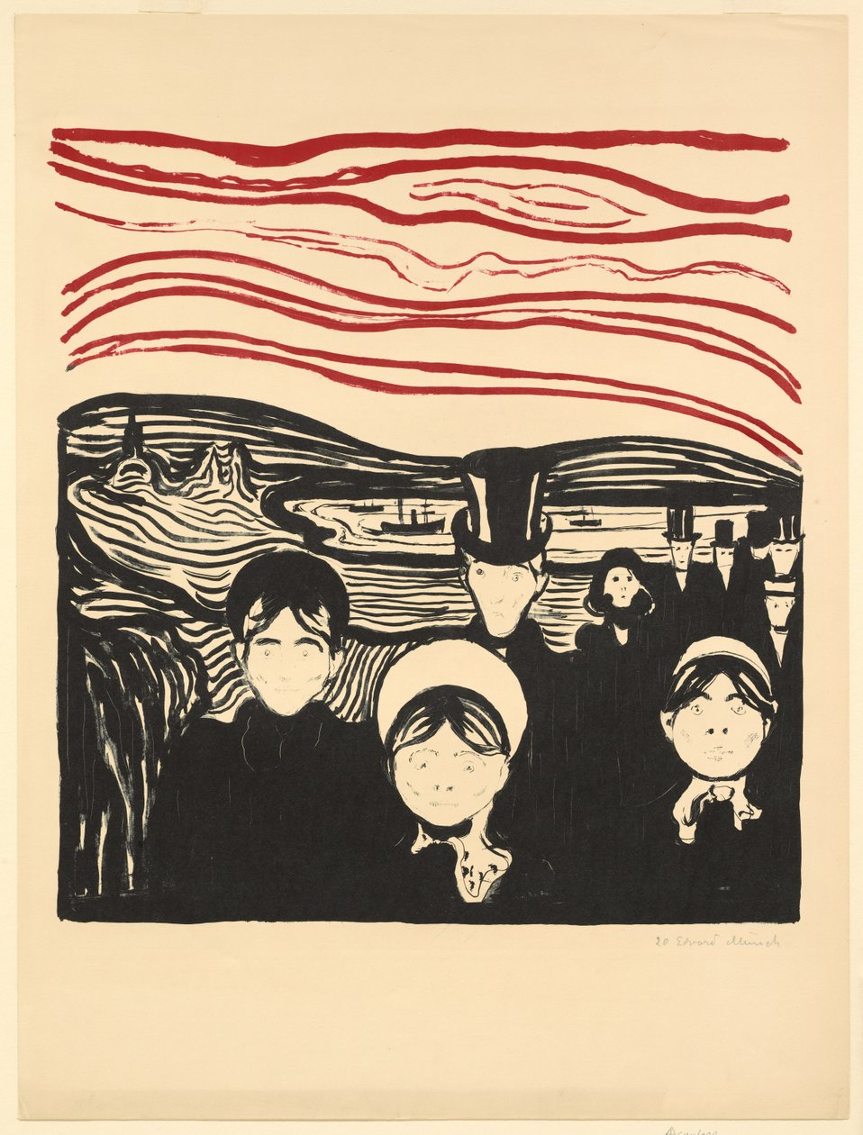 Anxiety by Edvard Munch