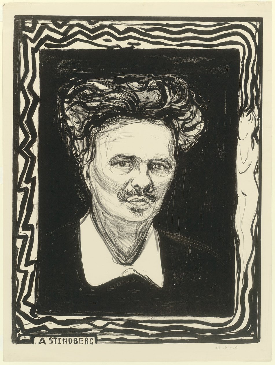 August Strindberg by Edvard Munch