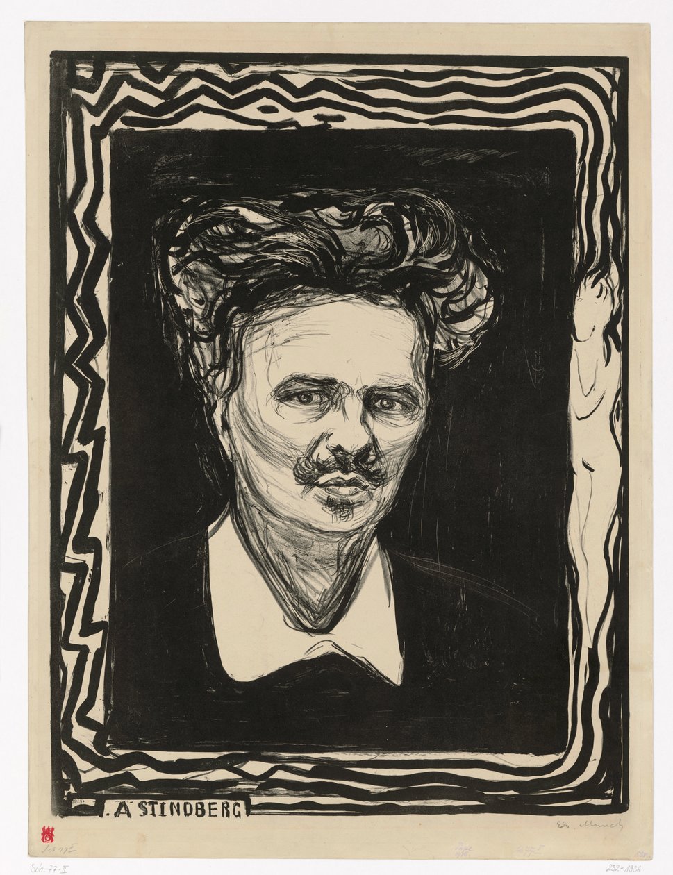 August Strindberg by Edvard Munch