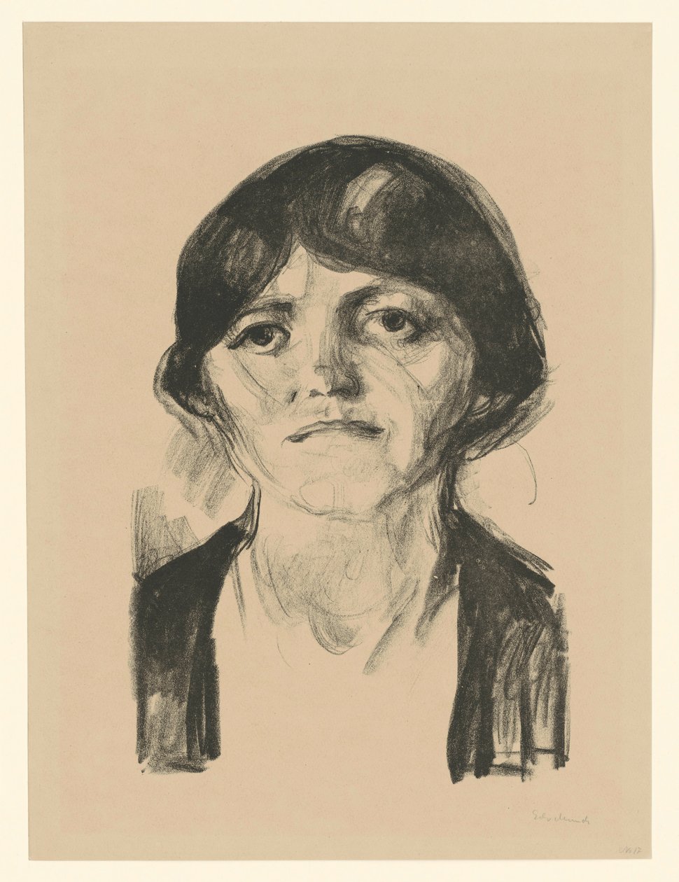 Head of a Woman by Edvard Munch