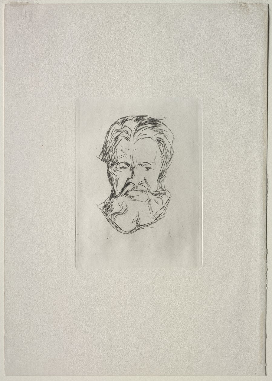 Head of a Man by Edvard Munch