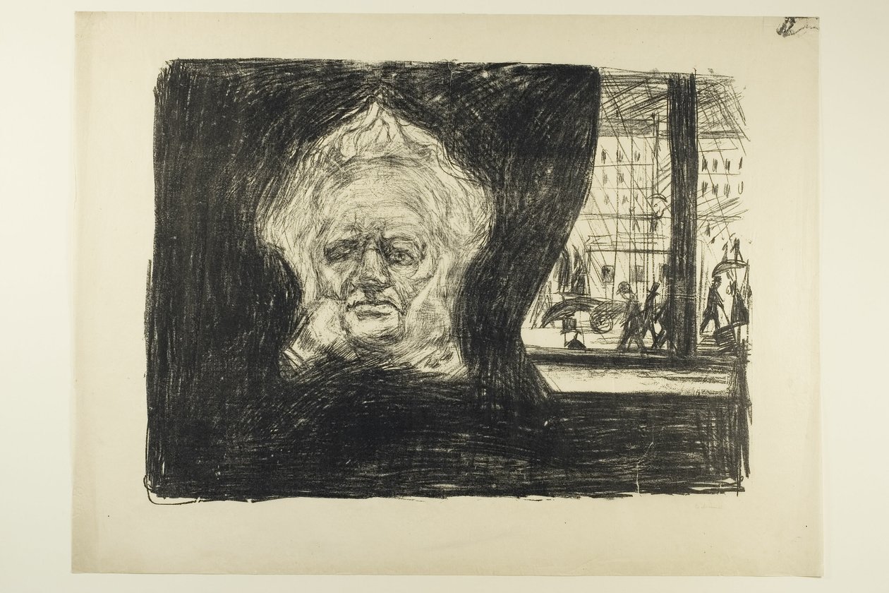 Henrik Ibsen at the Grand Café by Edvard Munch