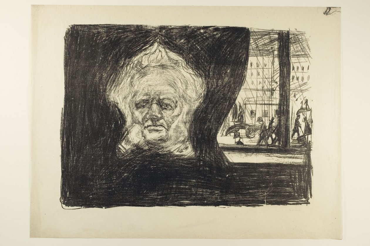 Henrik Ibsen at the Grand Café by Edvard Munch