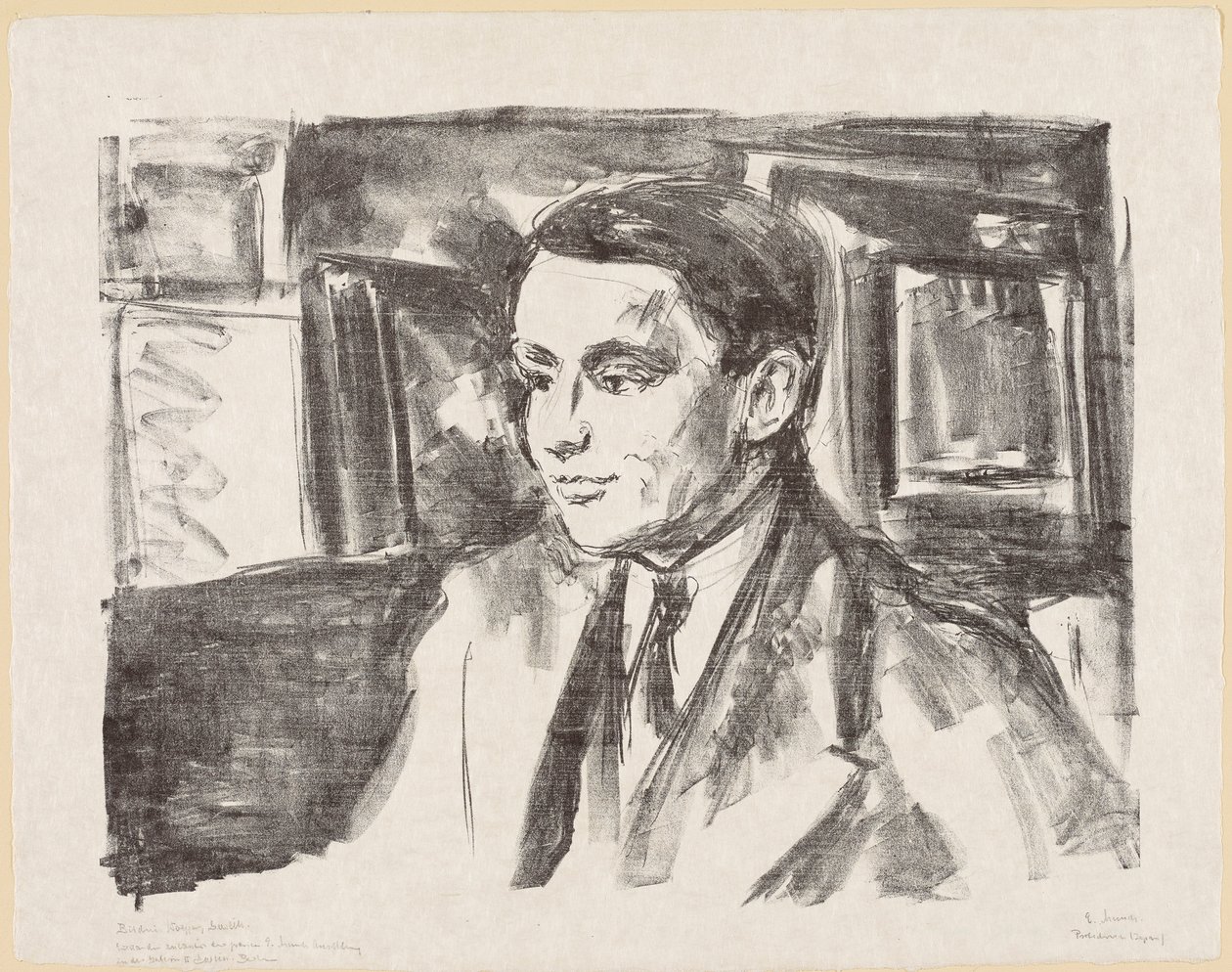 Youth Portrait of Wolfgang Gurlitt by Edvard Munch