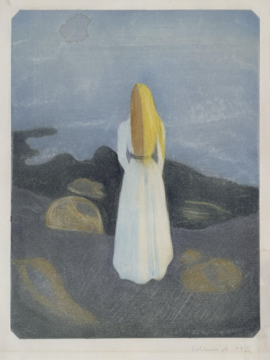 Young Woman on the Beach (The Lonely One) by Edvard Munch