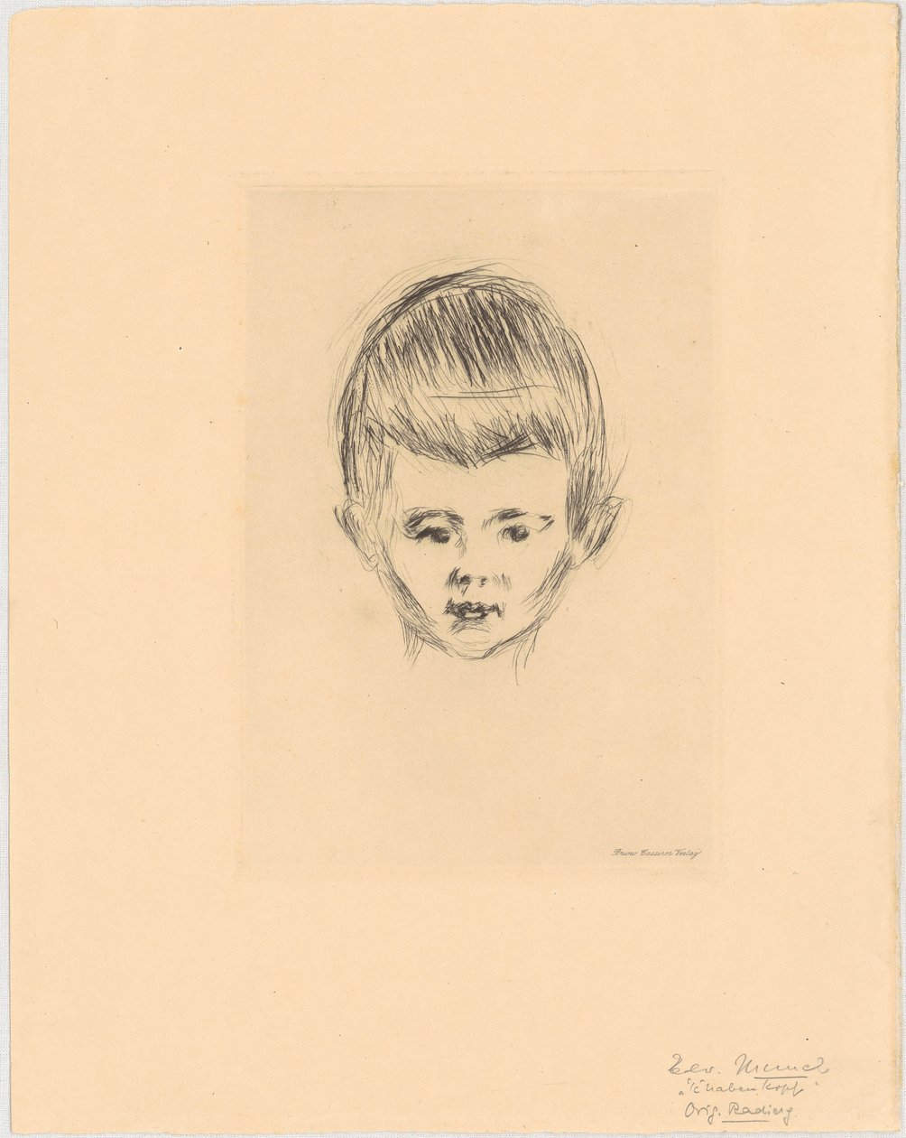 Portrait of Andreas Schwarz by Edvard Munch