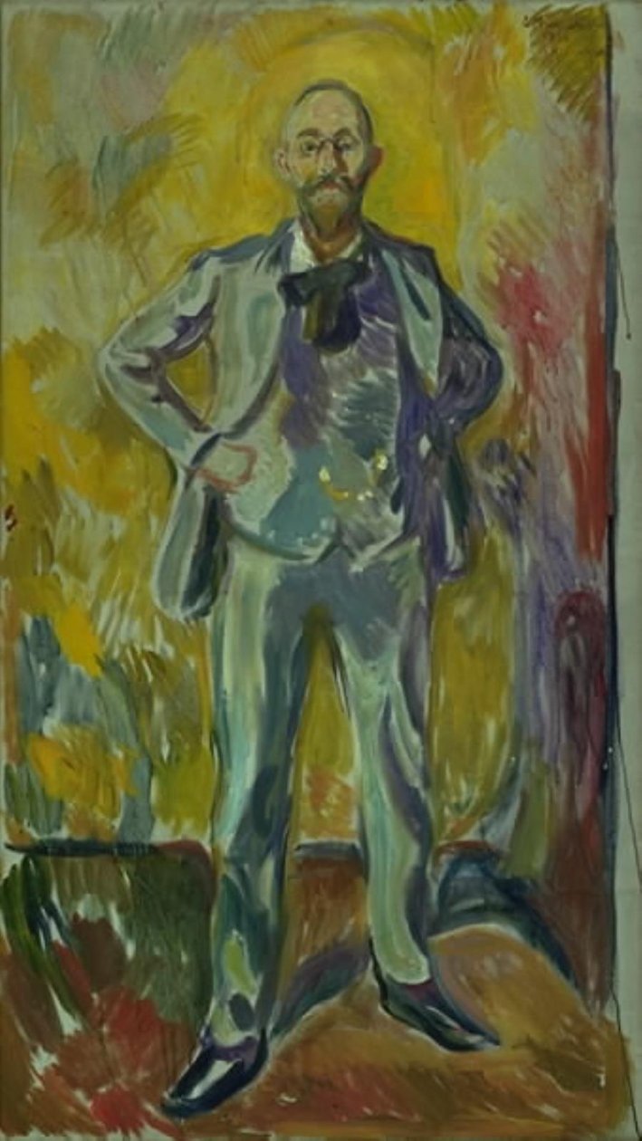 Portrait of Professor Daniel Jacobson by Edvard Munch
