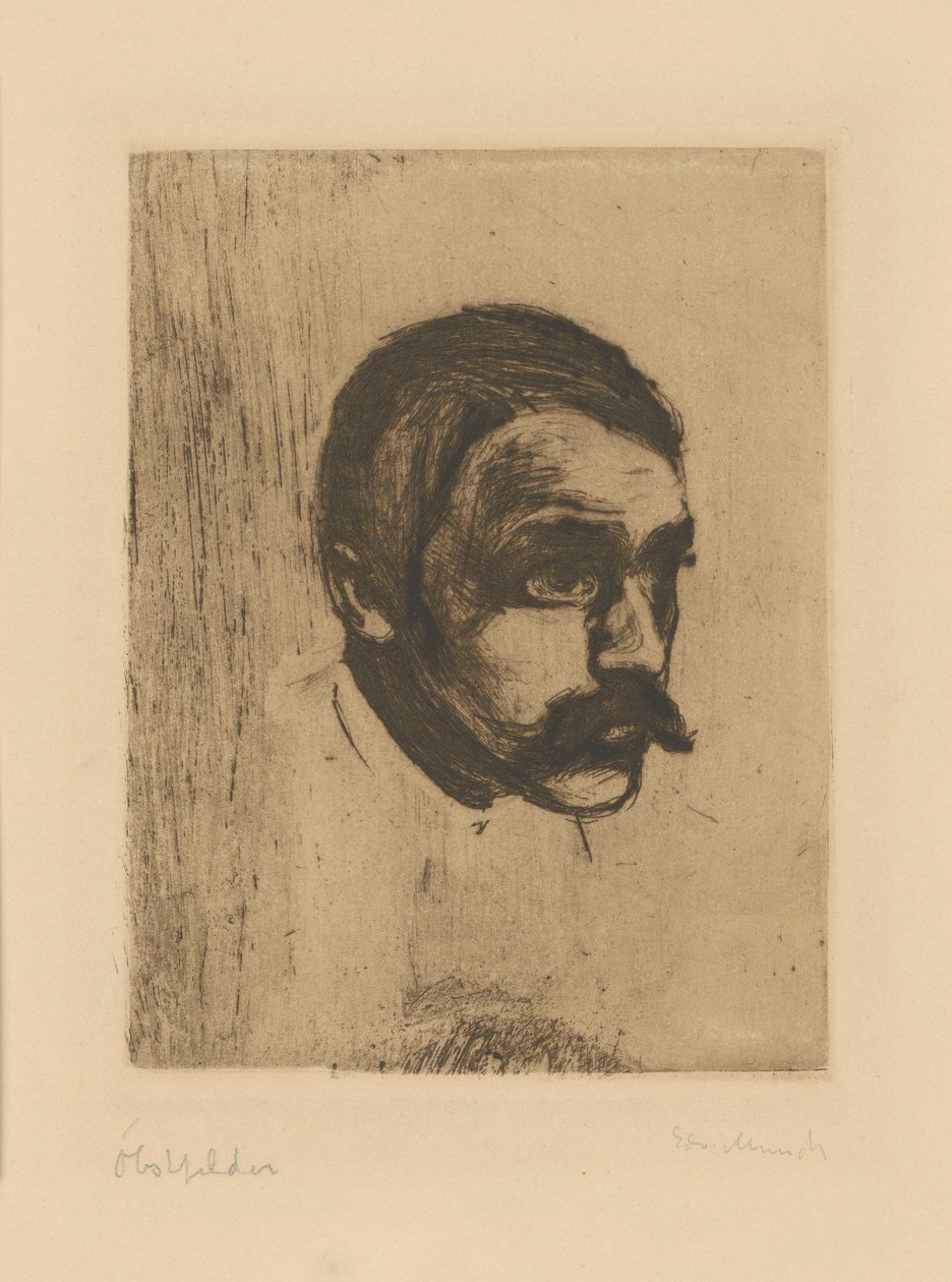 Sigbjørn Obstfelder by Edvard Munch
