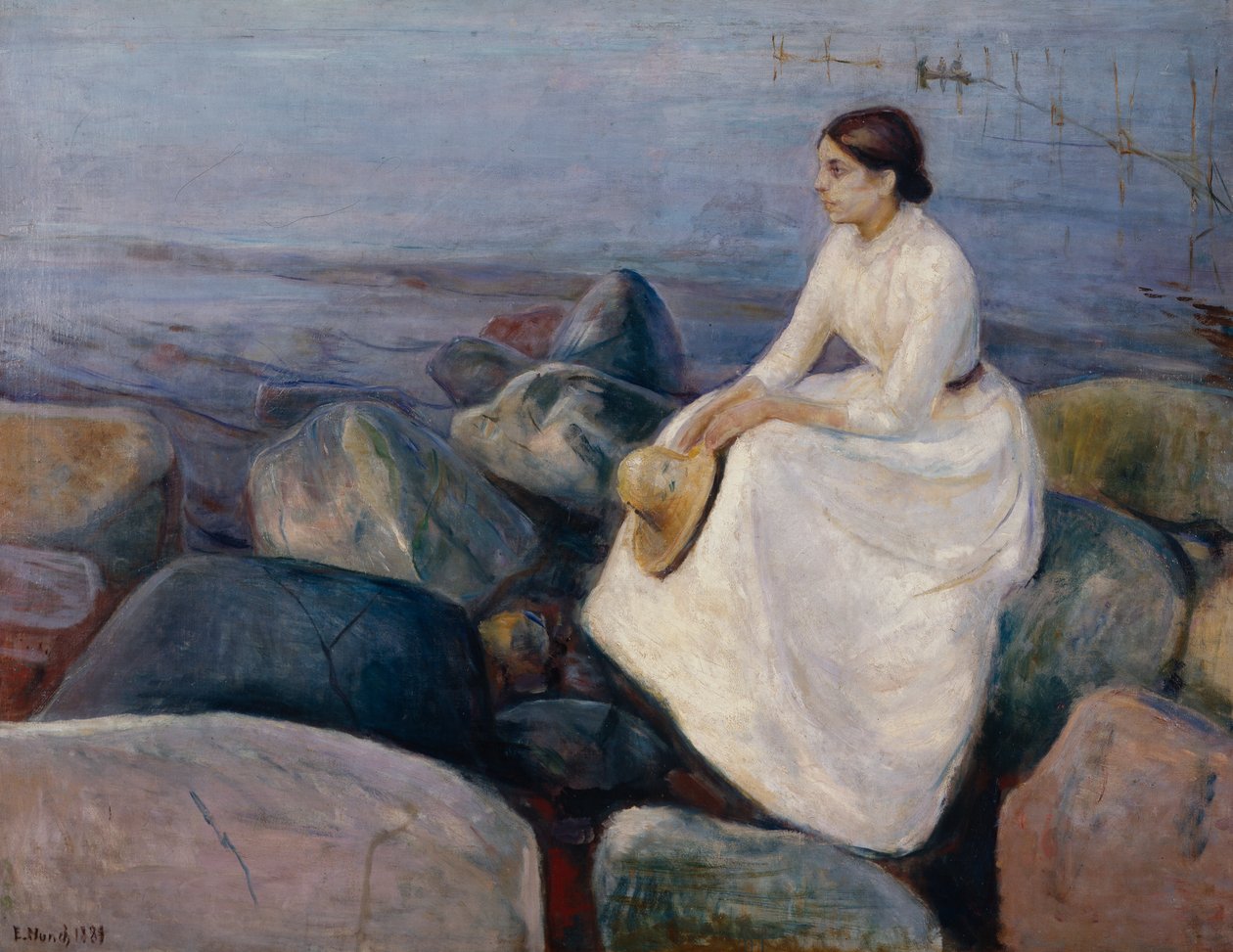 Summer Night by Edvard Munch