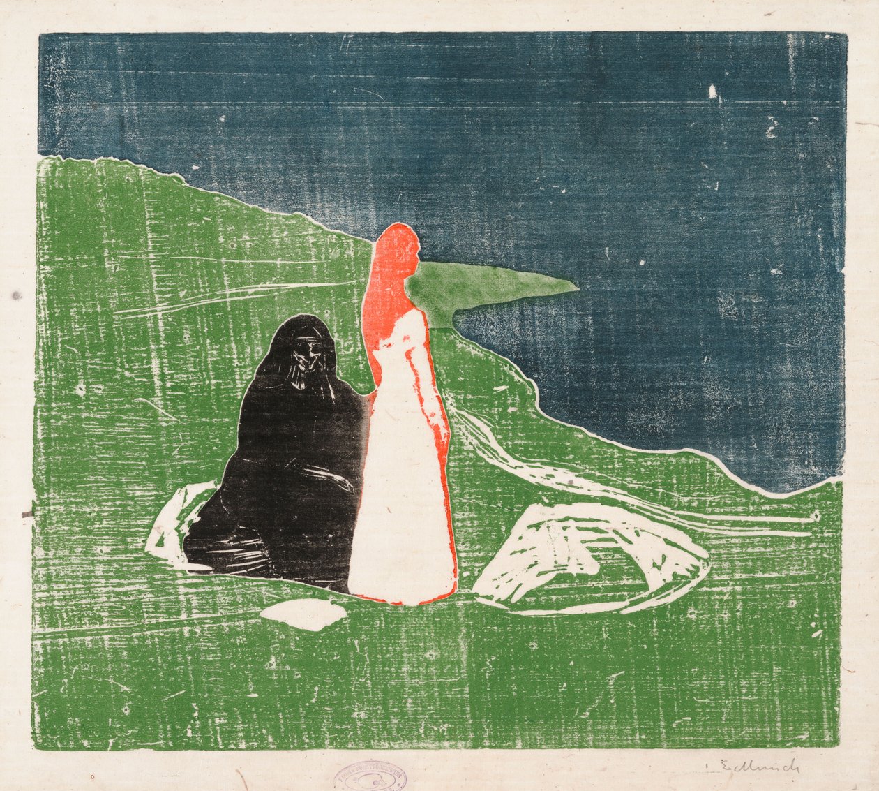 Two Women on the Shore; Women on the Beach by Edvard Munch